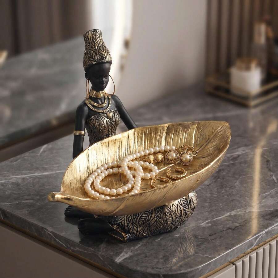The Golden Leaf — Bronze Trinket Dish