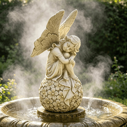 Angel on the Bloom — Garden Angel Statue