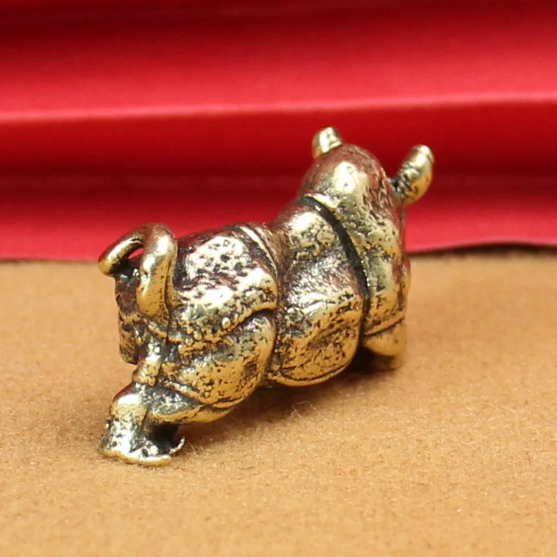 Rhino, Solid — Small Bronze Rhino