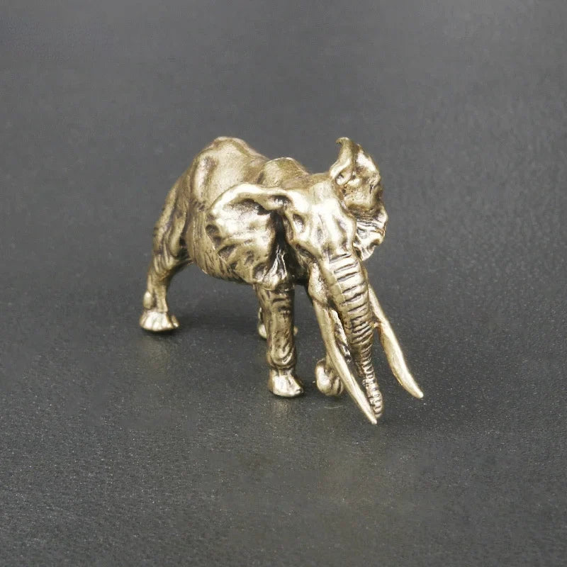 Elephant, Long Road — Small Bronze Elephant