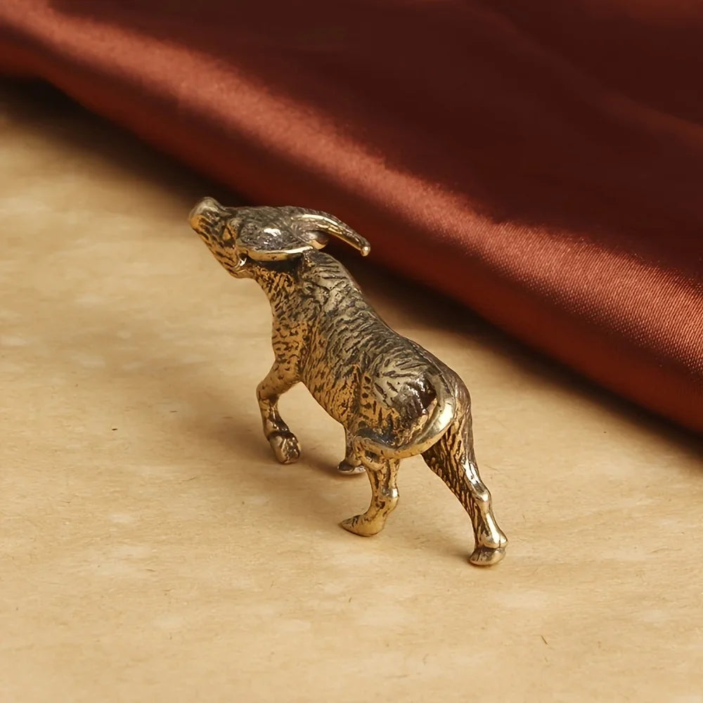 Buffalo, Broad — Small Bronze Buffalo