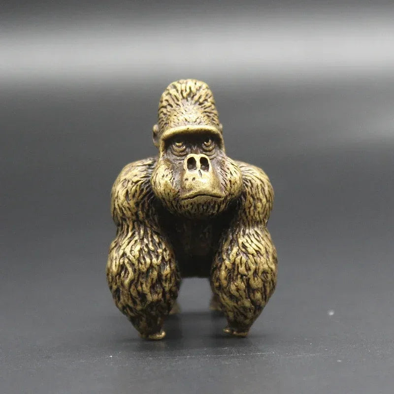 The Quiet Giant — Small Bronze Gorilla
