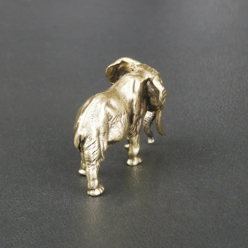 Elephant, Long Road — Small Bronze Elephant