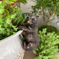 Bronze bear pot pendant