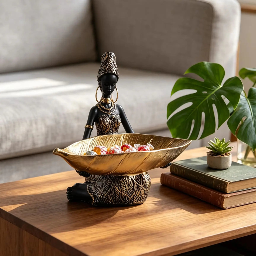 The Golden Leaf — Bronze Trinket Dish