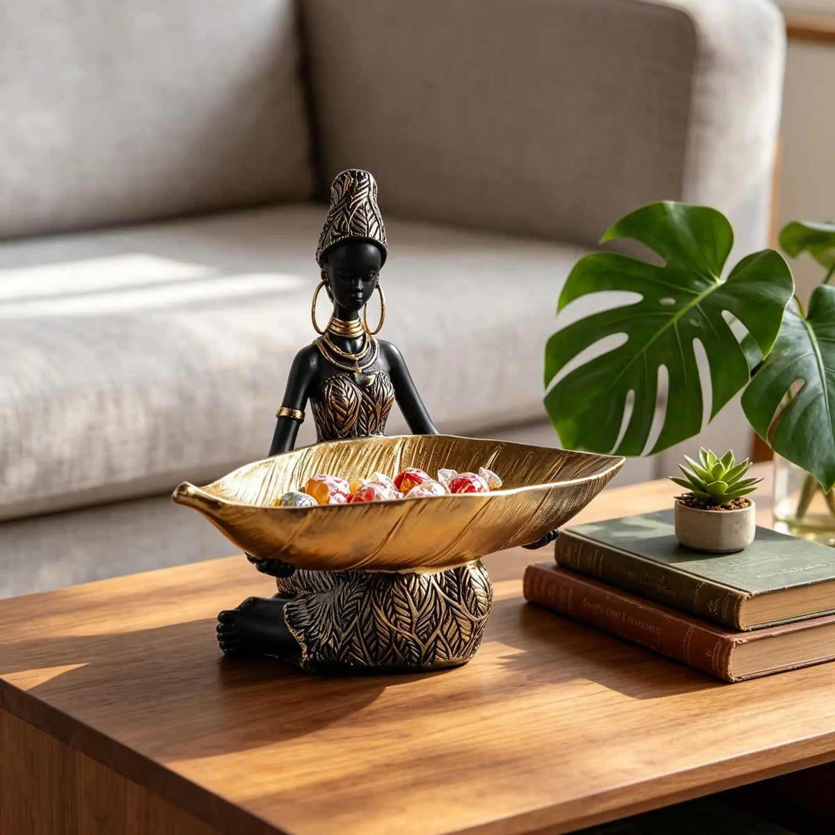 The Golden Leaf — Bronze Trinket Dish