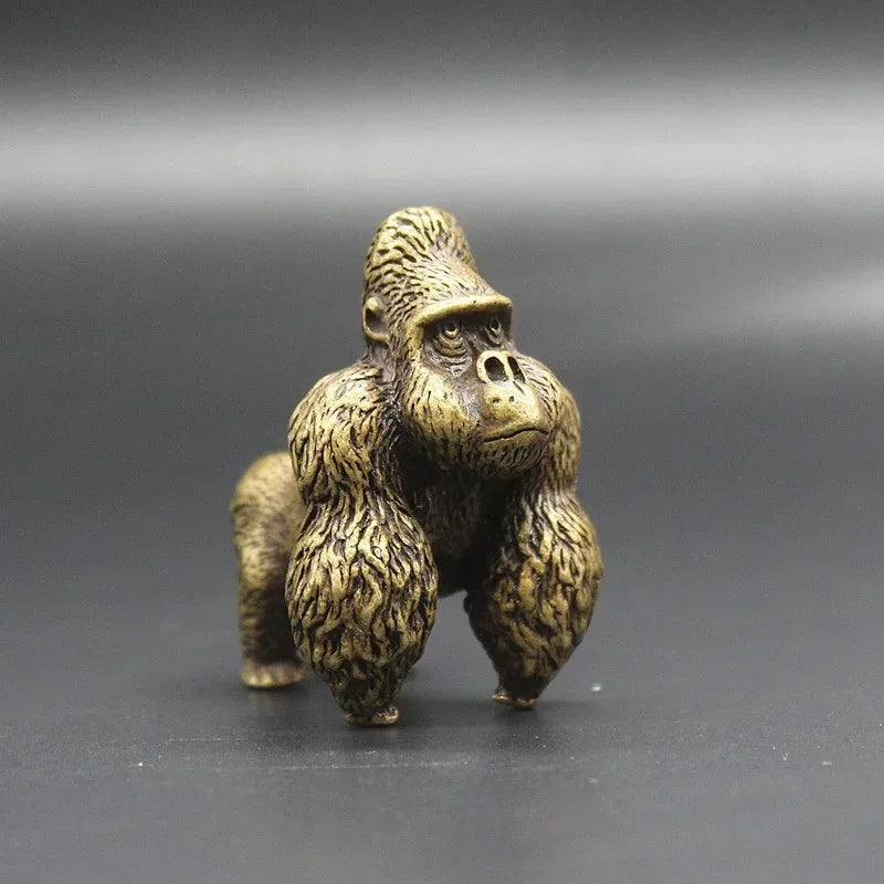 The Quiet Giant — Small Bronze Gorilla