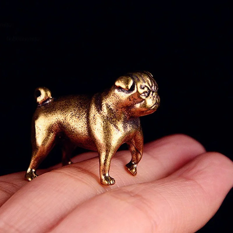 Pug, Unbothered — Small Bronze Pug