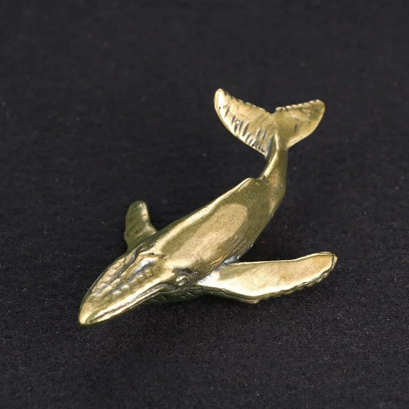 Whale, Sounding — Small Bronze Whale