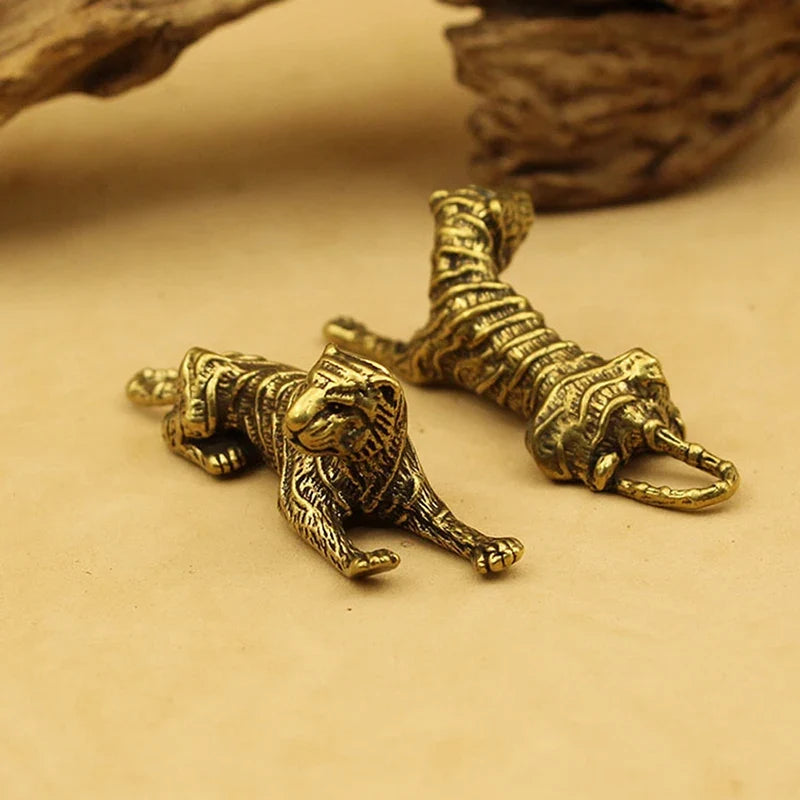 Tiger, Low — Small Bronze Crouching Tiger