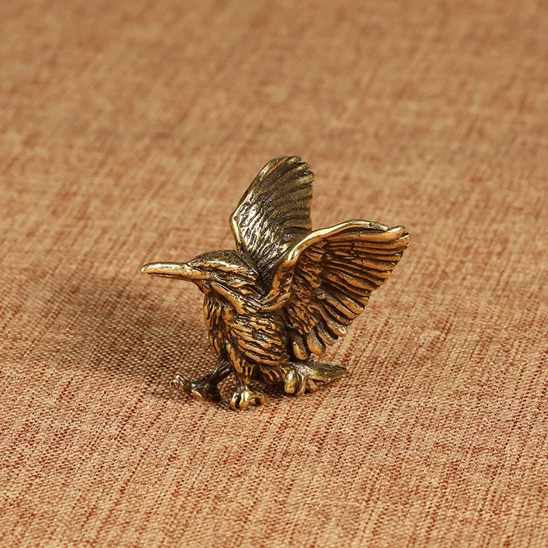 Brass eagle tea pet ornament