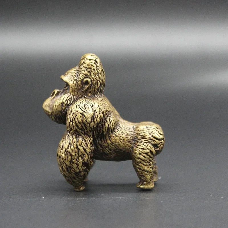 The Quiet Giant — Small Bronze Gorilla
