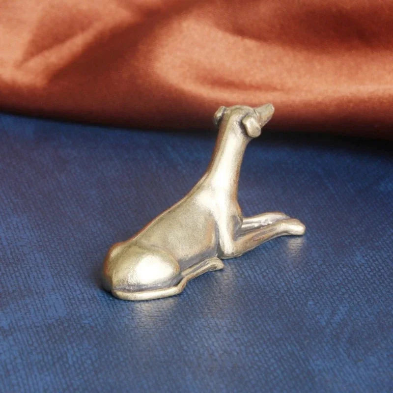 Greyhound at Rest — Small Bronze Greyhound