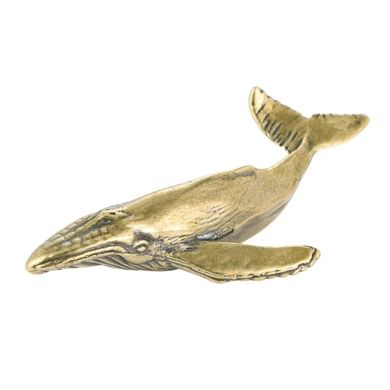Whale, Sounding — Small Bronze Whale