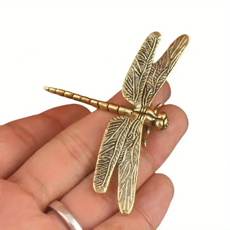 Dragonfly, Alighting — Small Bronze Dragonfly