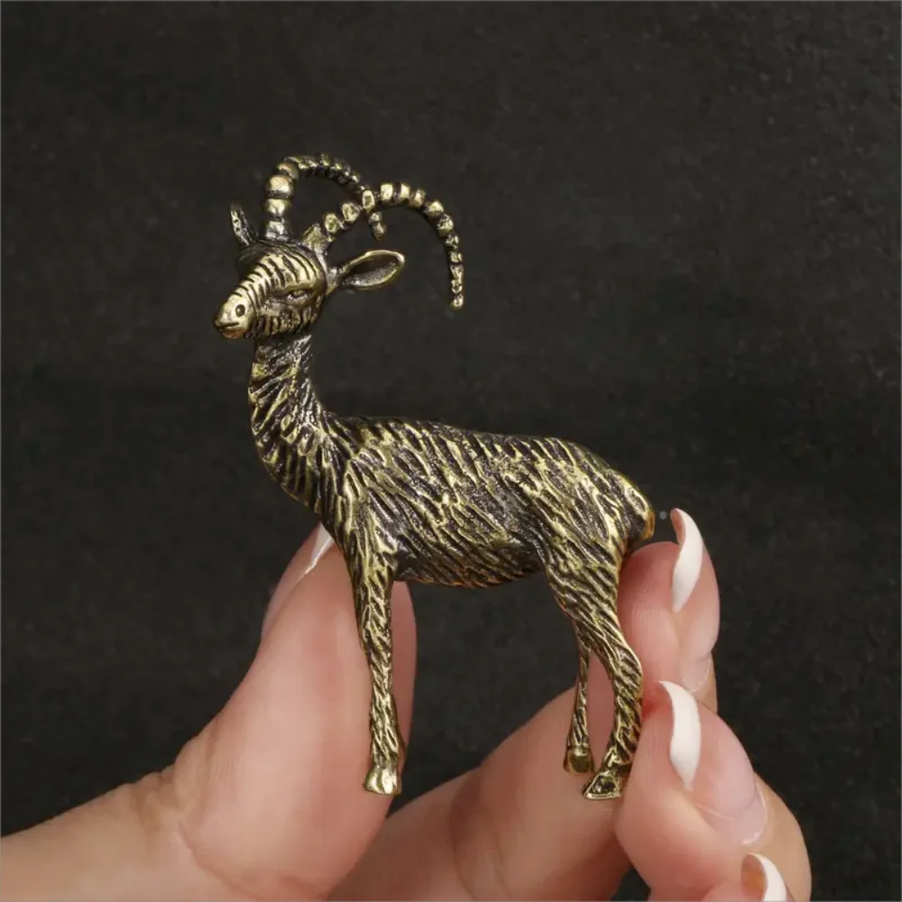 Ibex on the Crag — Small Bronze Ibex