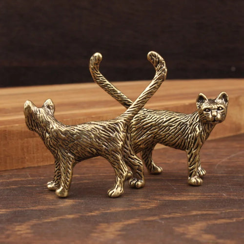 Cat, Composed — Small Bronze Cat