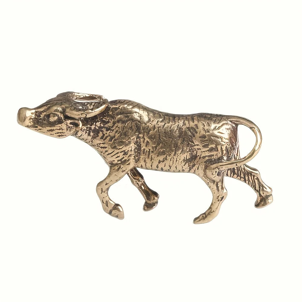 Buffalo, Broad — Small Bronze Buffalo