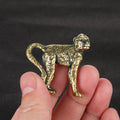 Monkey, Up to Something — Small Bronze Monkey