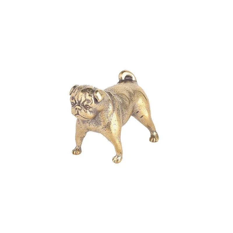 Pug, Unbothered — Small Bronze Pug