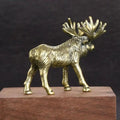 Moose in the Shallows — Small Bronze Moose
