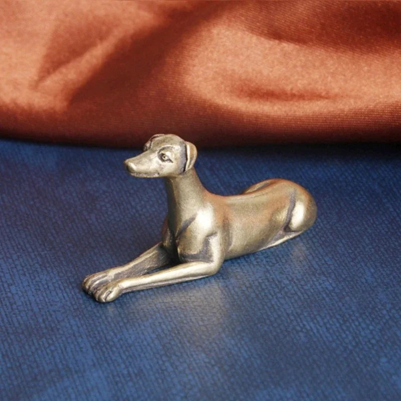 Greyhound at Rest — Small Bronze Greyhound