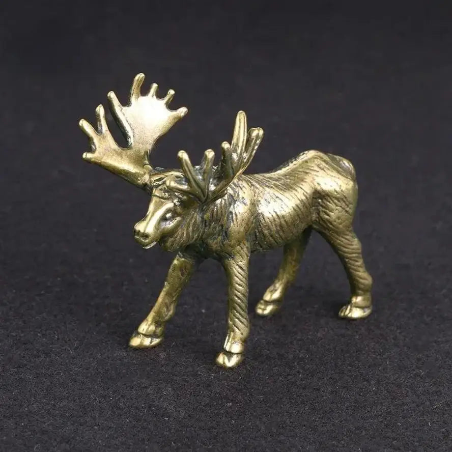Moose in the Shallows — Small Bronze Moose