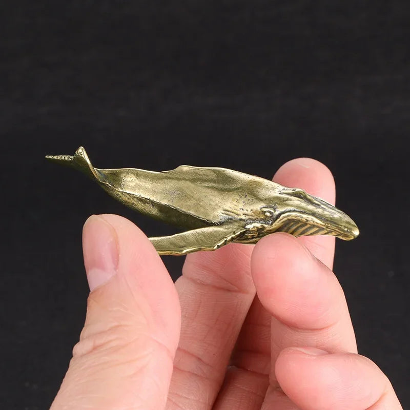 Whale, Sounding — Small Bronze Whale