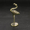 The Pink Wader — Small Bronze Flamingo