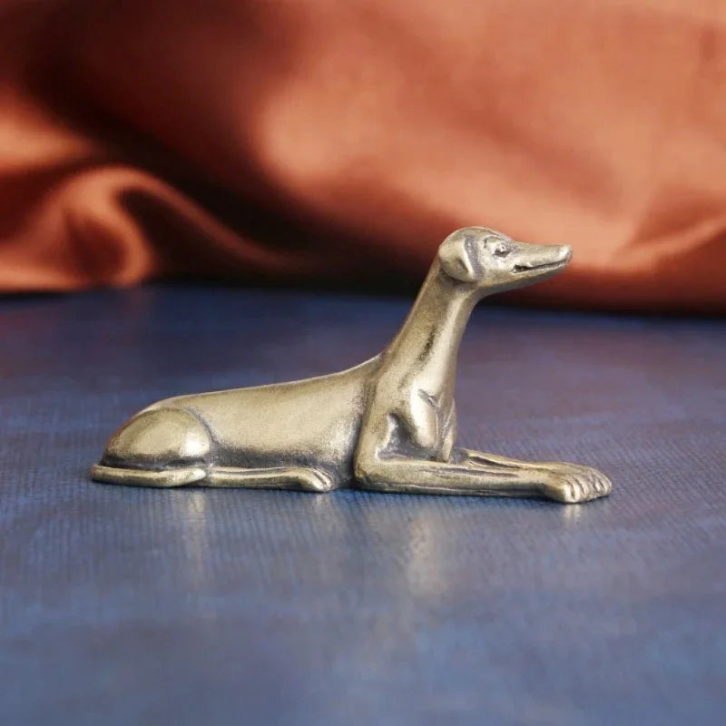 Greyhound at Rest — Small Bronze Greyhound