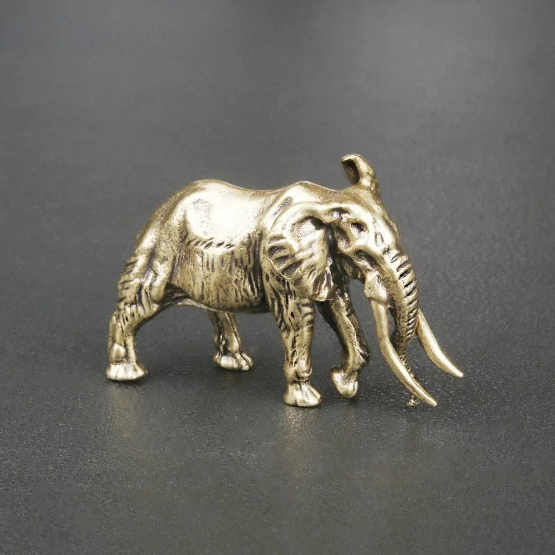Elephant, Long Road — Small Bronze Elephant