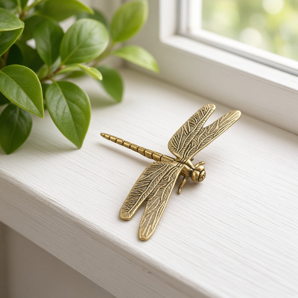 Dragonfly, Alighting — Small Bronze Dragonfly