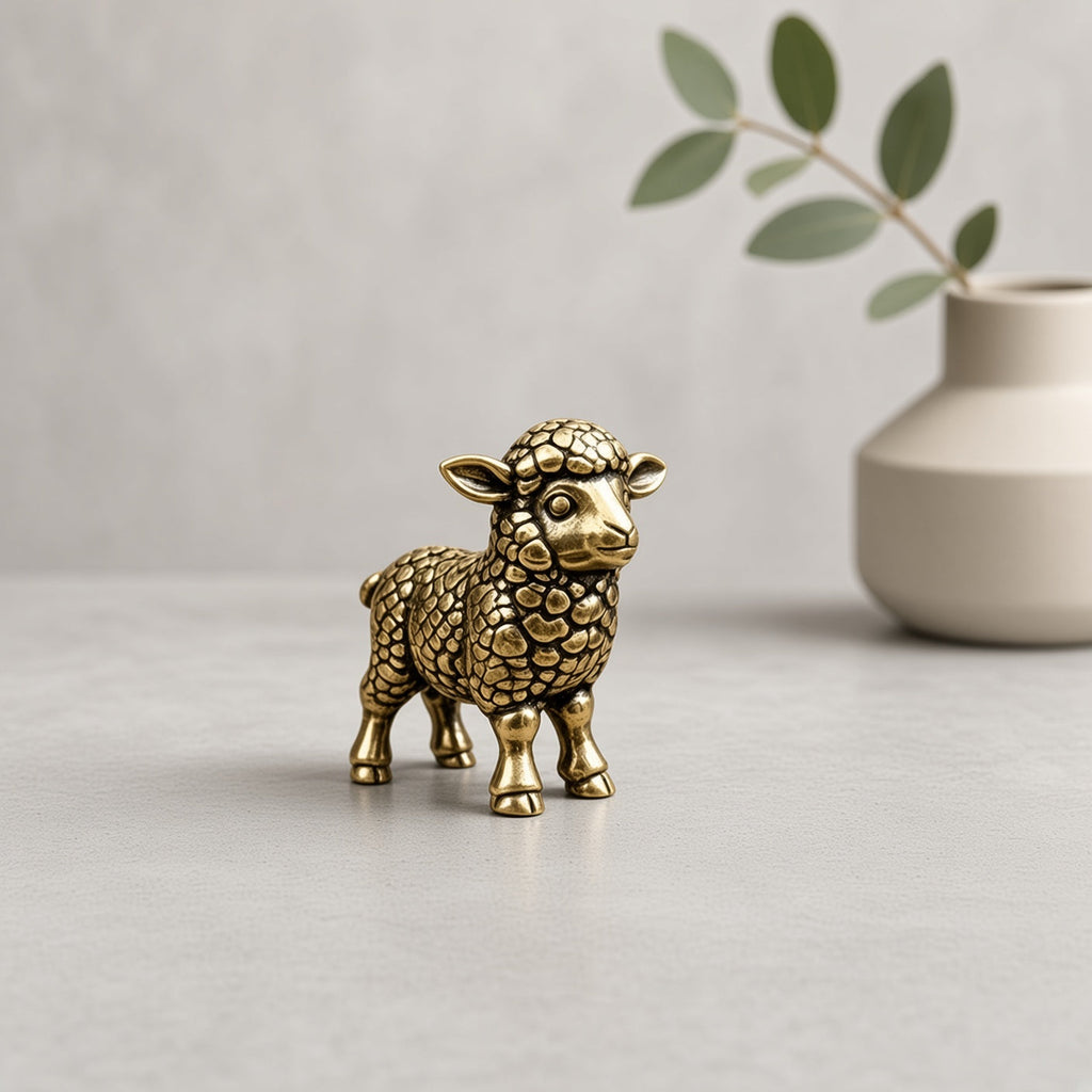 Lamb in Spring — Small Bronze Lamb