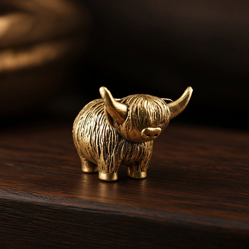 Highland Cow — Small Bronze Highland Cow