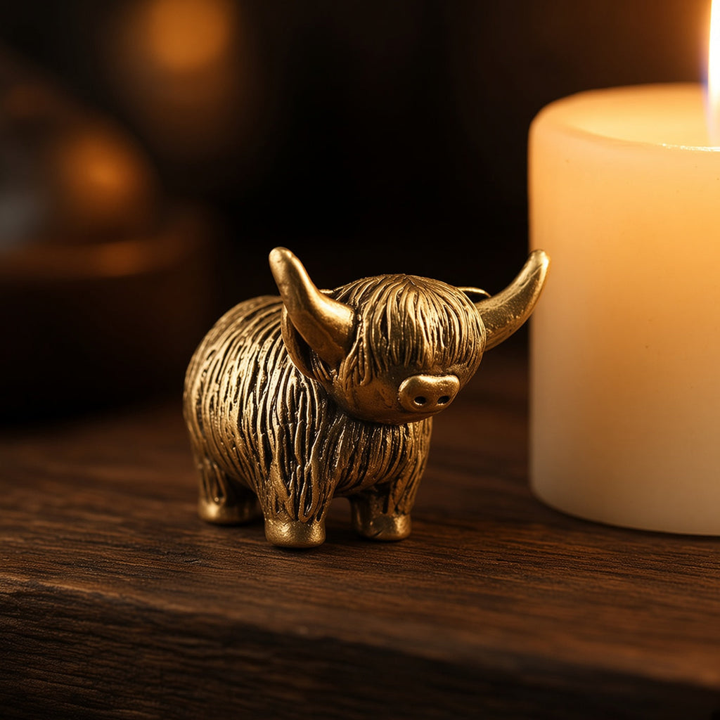 Highland Cow — Small Bronze Highland Cow