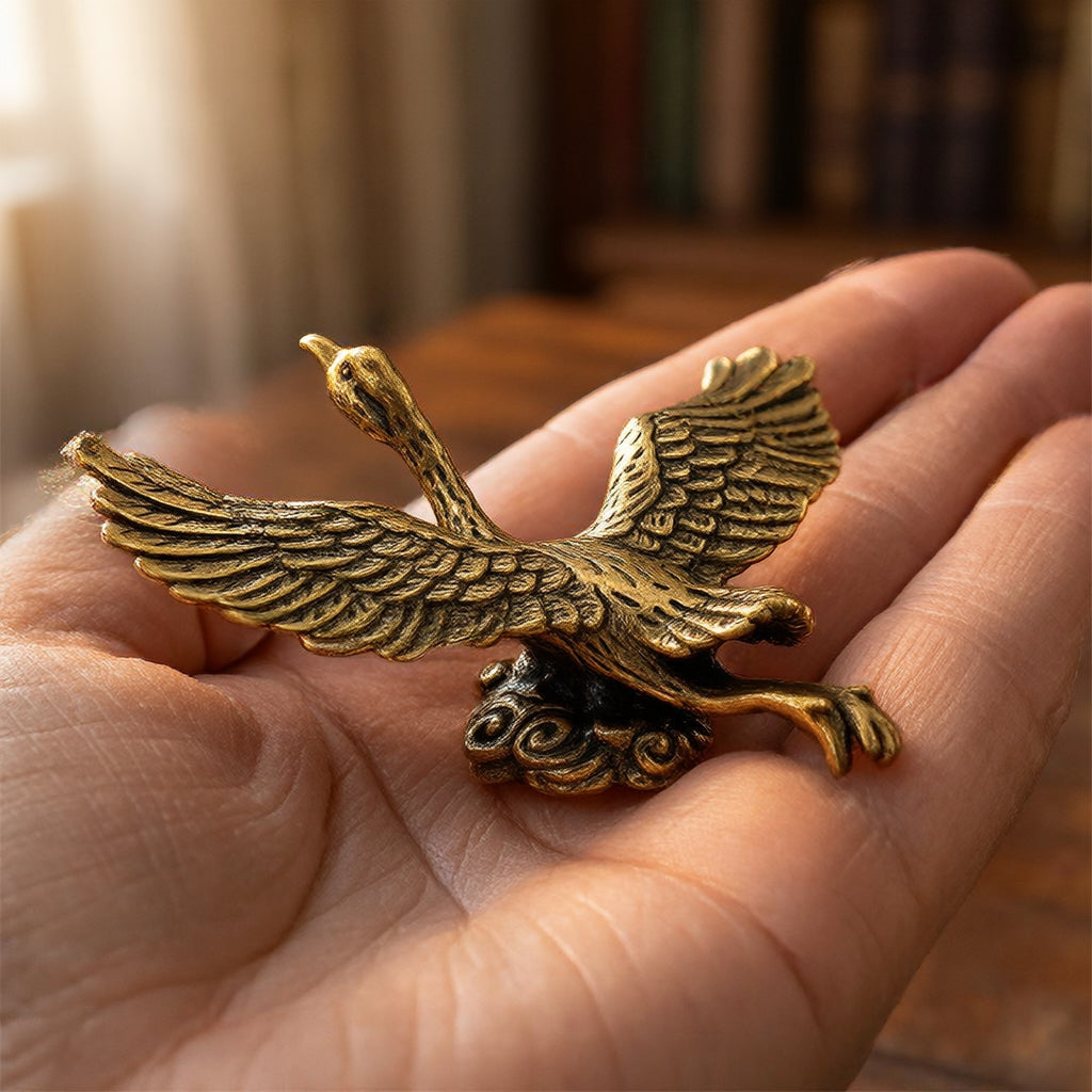 The Long-Legged Crane — Small Bronze Crane