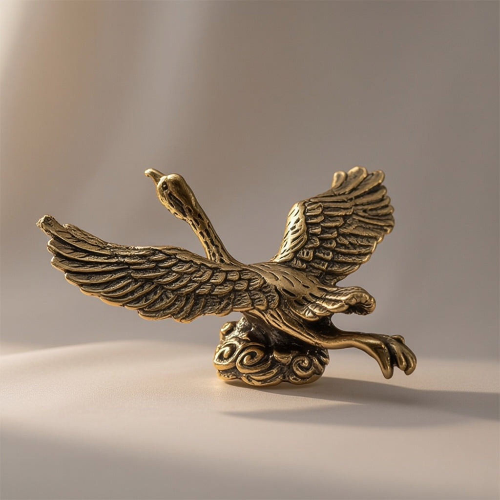 The Long-Legged Crane — Small Bronze Crane