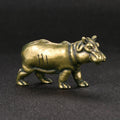 Hippo, Half-Submerged — Small Bronze Hippo