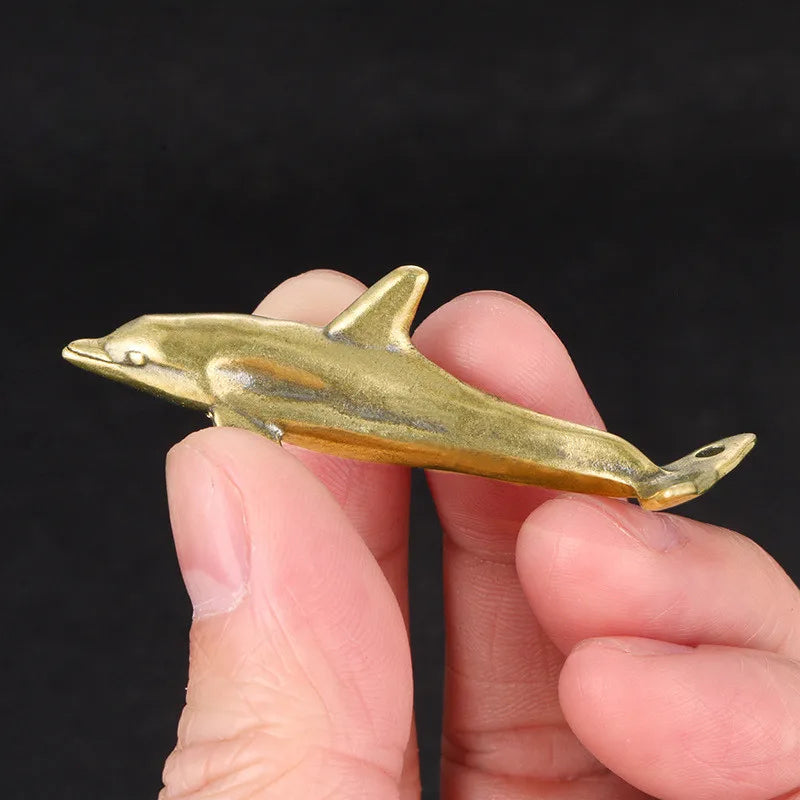Dolphin, Cresting — Small Bronze Dolphin
