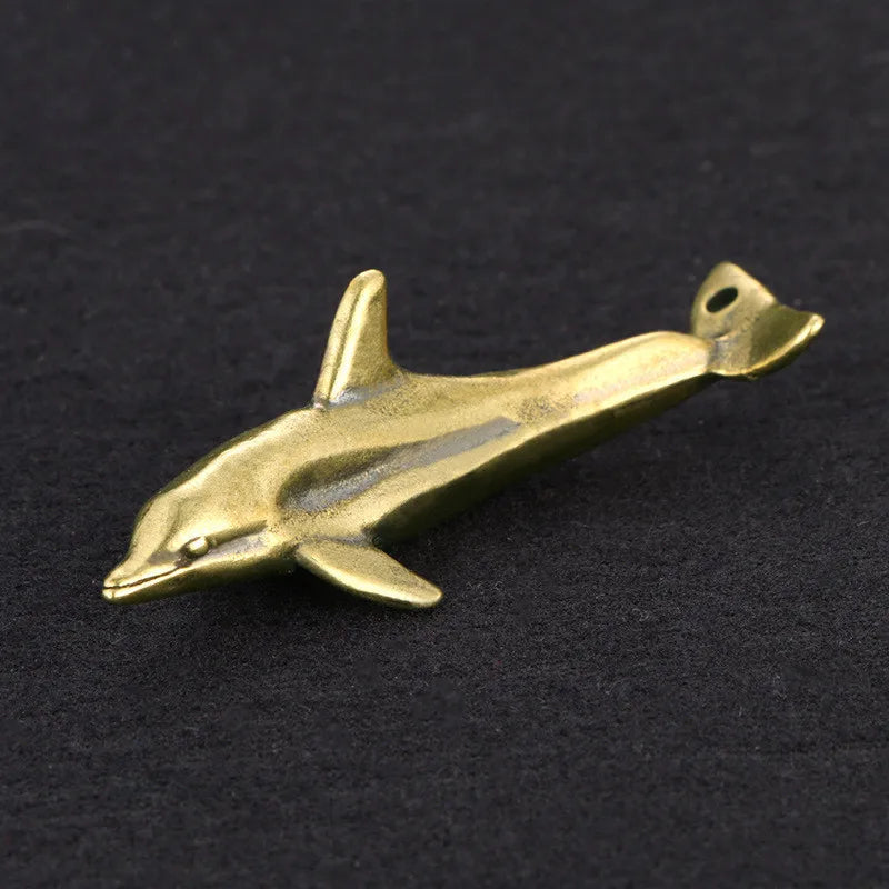 Dolphin, Cresting — Small Bronze Dolphin