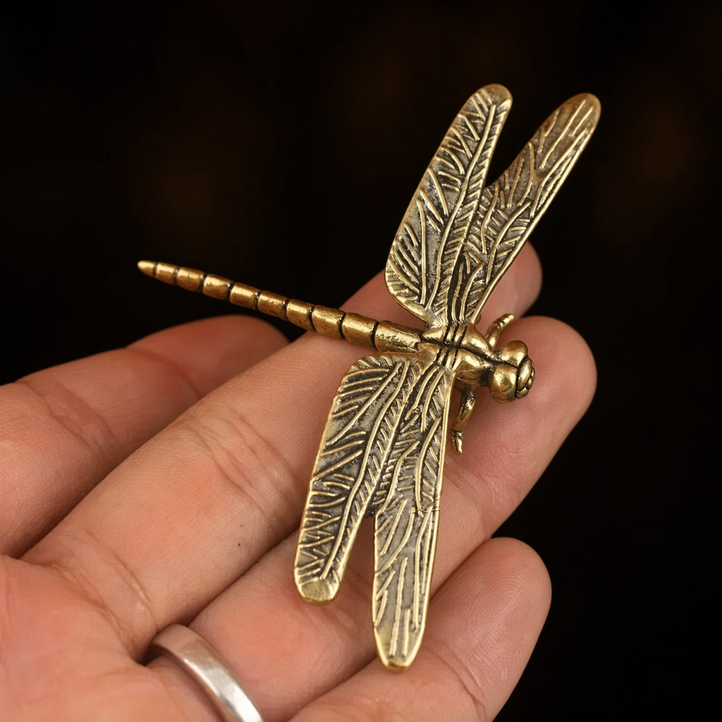 Dragonfly, Alighting — Small Bronze Dragonfly