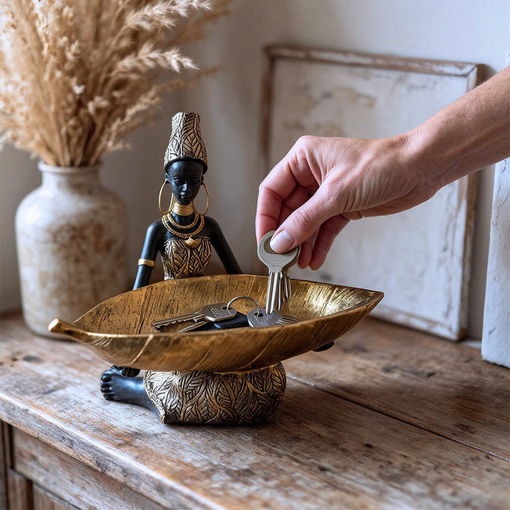 The Golden Leaf — Bronze Trinket Dish