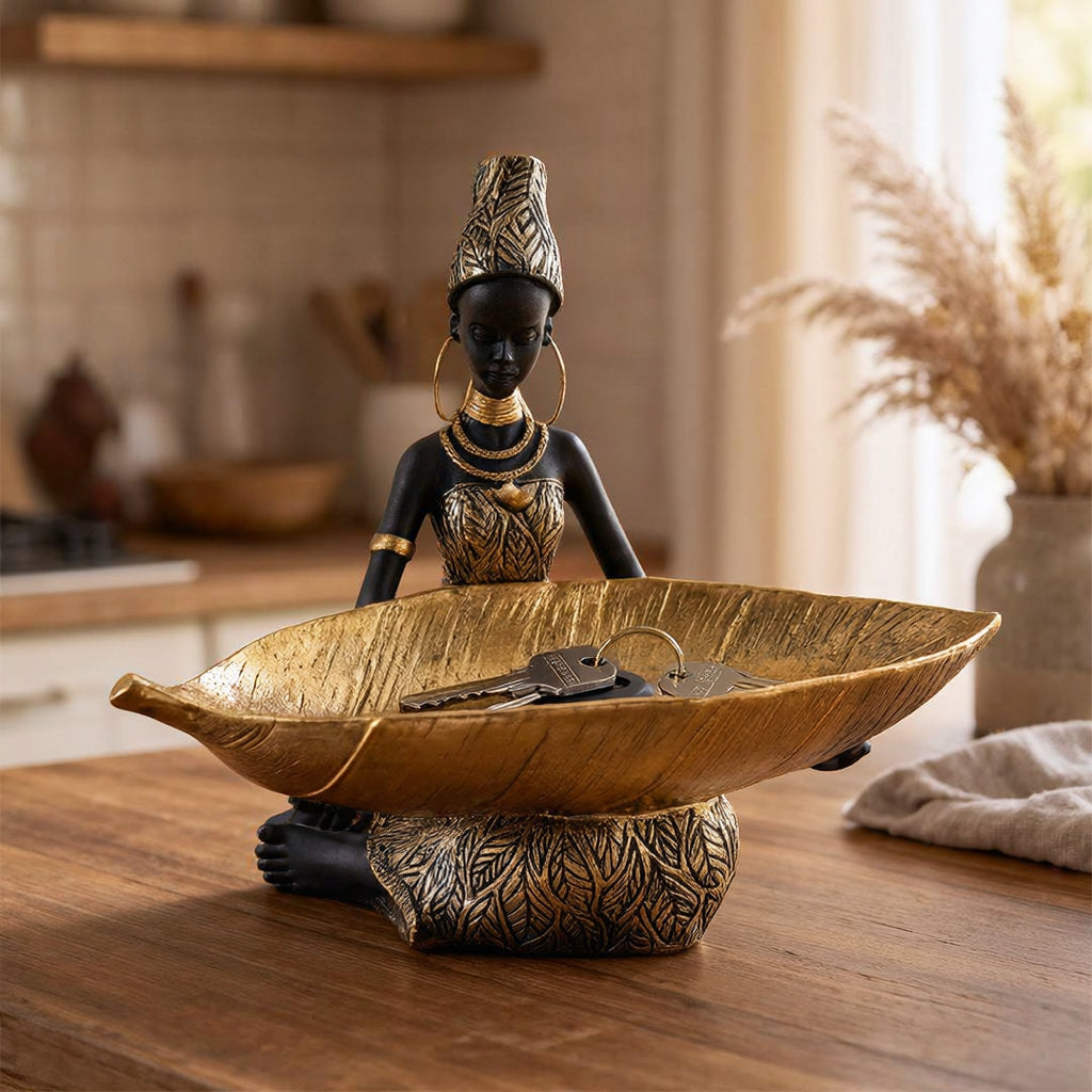 The Golden Leaf — Bronze Trinket Dish