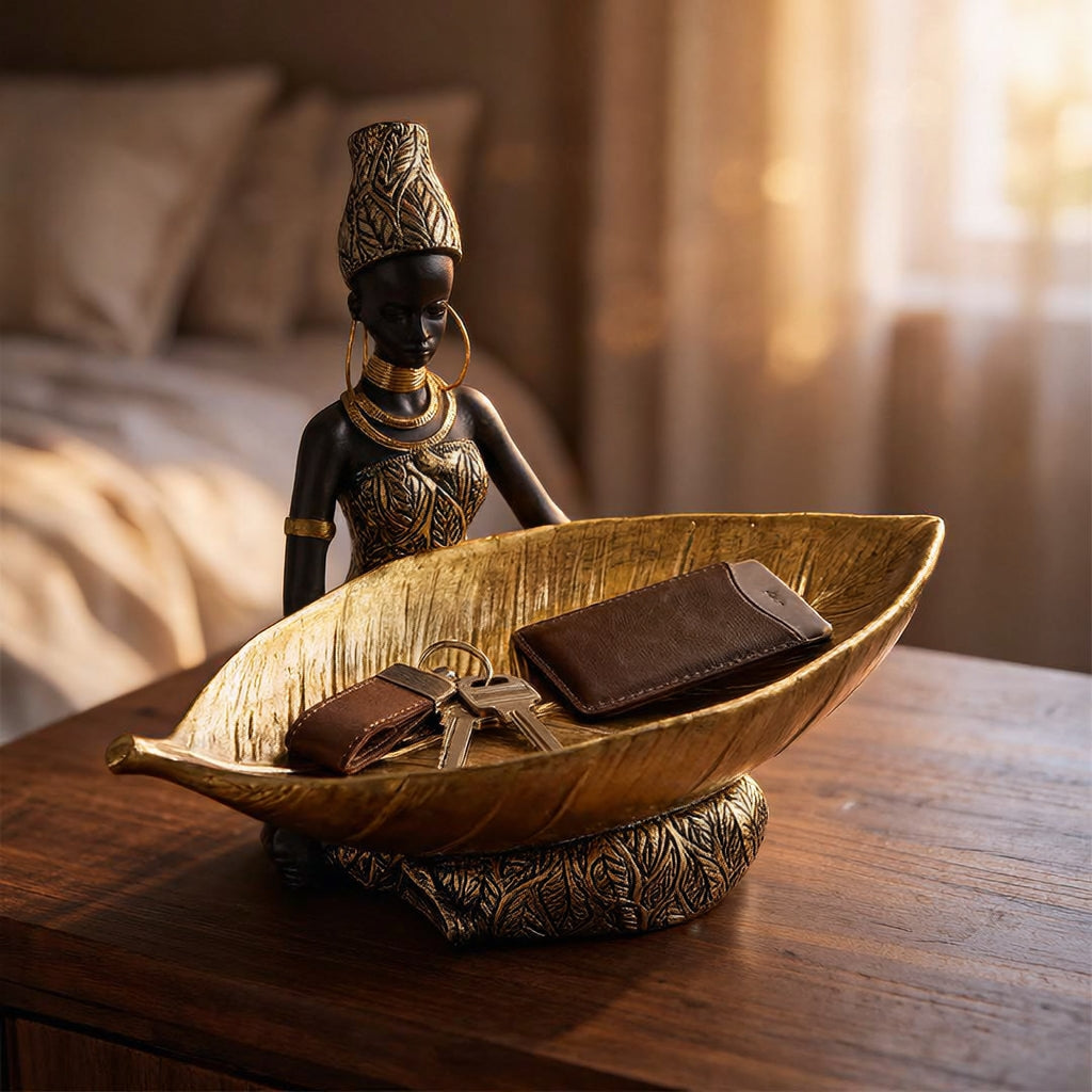 The Golden Leaf — Bronze Trinket Dish