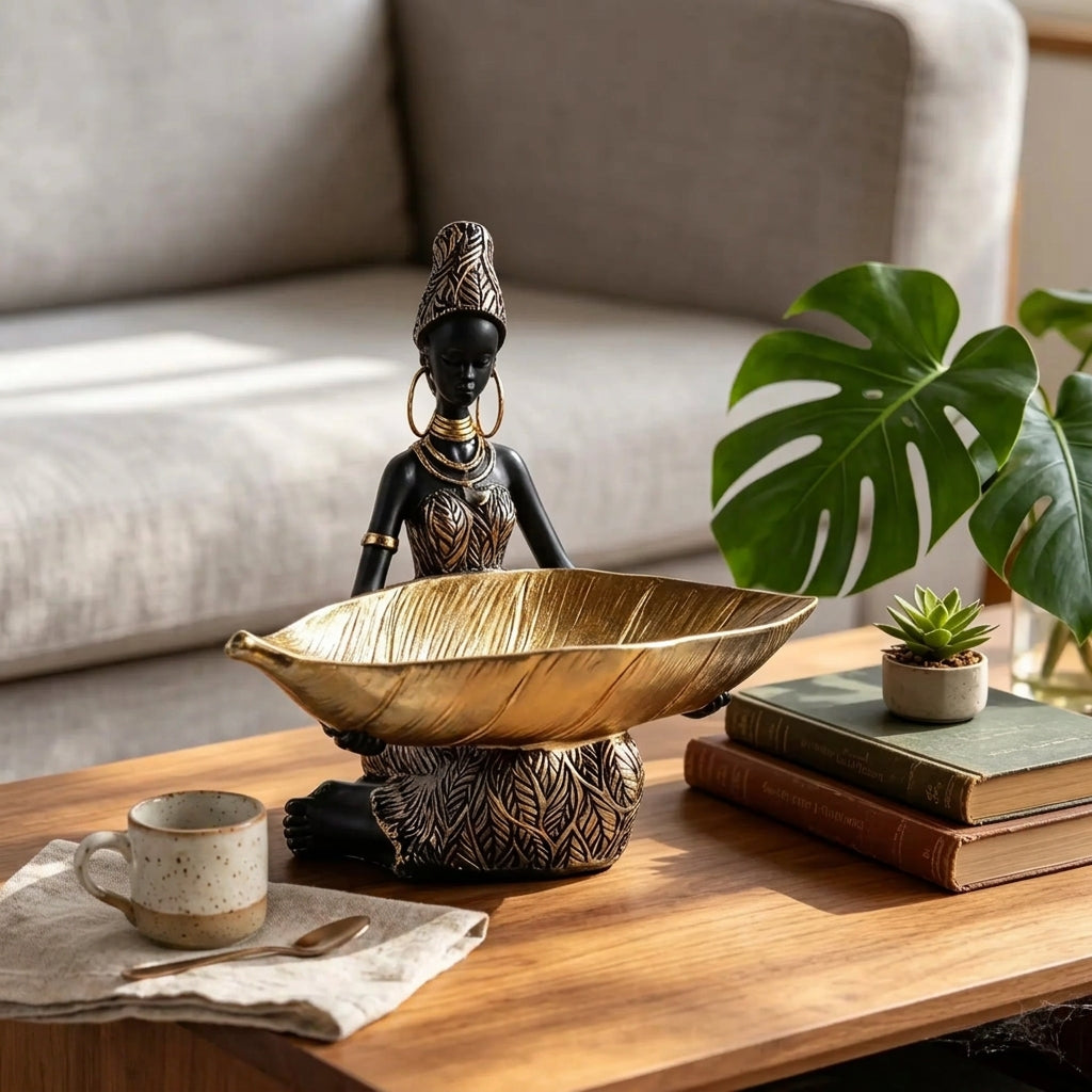 The Golden Leaf — Bronze Trinket Dish